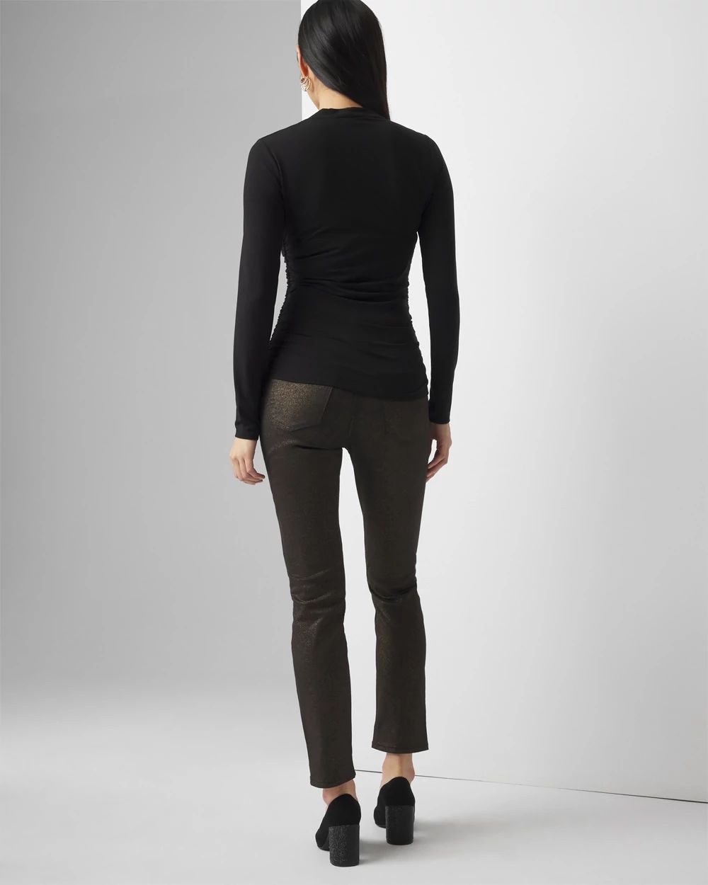 Square Neck Ruched Top | White House Black Market